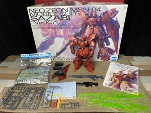 srg★BANDAI MG 1/100 MSN-04 サザビー(Ver.Ka) マスターグレードモデル ネオ・ジオン軍 組立品 元箱/取説付 プラモデル GUNDAM 現状品★