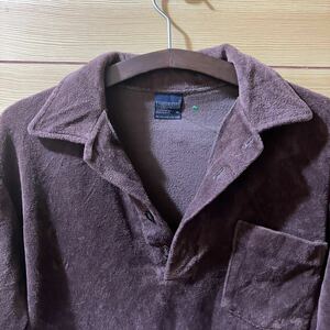 70s〜80s USED CAREER CLUB VELOUR/PILE SHIRTS Made In USA 70's〜80's 中古 ベロア/パイル シャツ アメリカ製 Mサイズ 送料無料