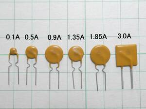 ☆☆　リセッタブルヒューズ (ポリスイッチ)　MF-R シリーズ　(0.1A , 0.5A , 0.9A , 1.35A , 1.85A , 3.0A ) 10個で　☆☆