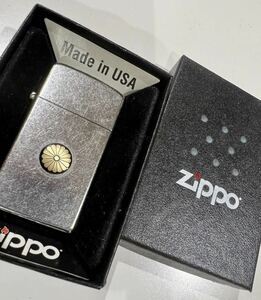 新品 菊の御紋 ZIPPO オイルライター ケース入り ジッポ ジッポー 菊紋 菊花紋 御紋 菊 ご紋 代紋 御紋章 皇室 天皇 靖国 右翼 家紋