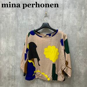 mina perhonen 花柄トップス ブラウス 36 musica ミナペルホネン