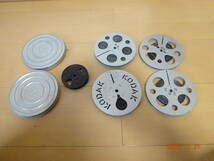 KODAK KODASCOPE 8mm REEL/SUPER-REEL /ROKUOH-SHA さくら 昔の8ミリ映写機のリール？ 5個セット アルミ製？ 現状渡し ジャンク扱い_画像1