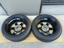 【中古】RAYS TE37 14インチ 14x6J 38 PCB100 2本 ◆ 165/55R14タイヤ付き(おまけ)_画像6