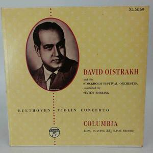 【中古】LP ベートーヴェン（1770－1827）CONCERTO IN D MAJOR DAVID OISTRAKH 国内盤レコード COLUMBIA