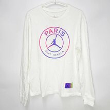 【中古】ナイキ JORDAN ジョーダン パリ・サンジェルマン PSG L/S TEE 長袖 ロンT L CZ0794-100 メンズ NIKE_画像1