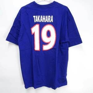 【中古・未使用品】サッカー 日本代表 半袖 Tシャツ #19 高原直泰 F