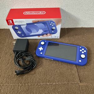 【中古・美品】Nintendo Switch Lite 任天堂 HDH-001 ニンテンドースイッチ ライト ブルー 箱あり 初期化済み