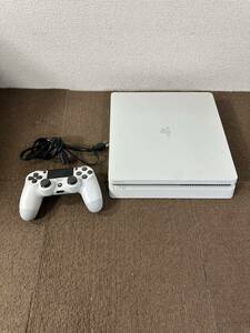 【中古品】PS4 本体 500GB CUH-2200A グレイシャーホワイト コントローラー 初期化済み 通電・動作確認済み 箱なし