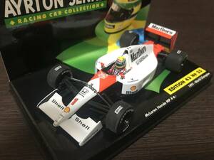 1/43 MINICHAMPS 【タバコ】 マクラーレン・ホンダ MP4/6 #1 A.セナ サンマリノGP優勝 1991