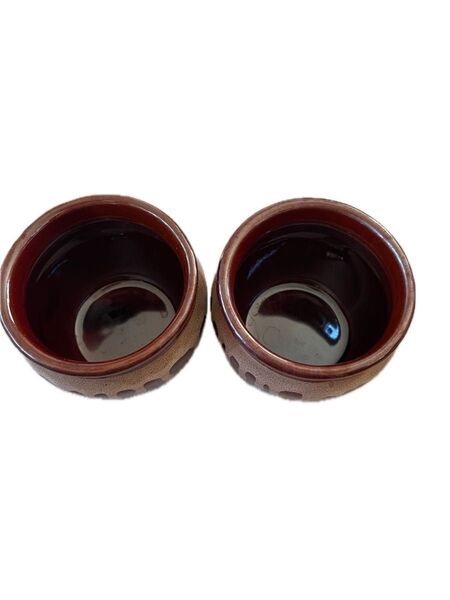 0 ミニ壺 蓋付き 卓上 梅干し入れ 漬物入れ 味噌入れ 薬味入れ タレ入れ 調味料入れ2つセット