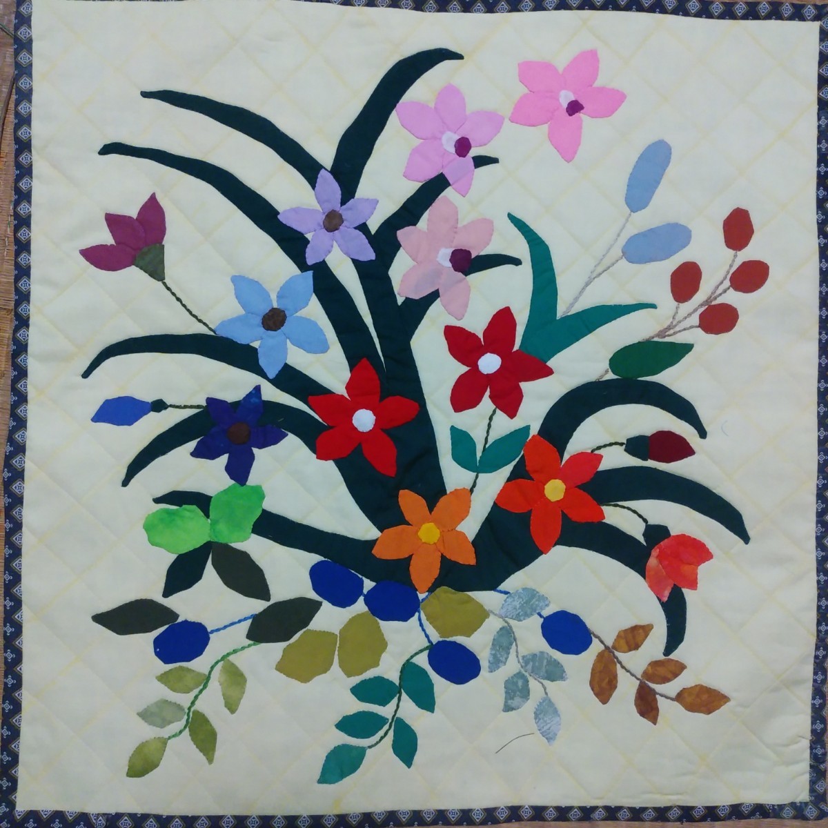 tapiz de retazos de flores, de coser, bordado, Producto terminado, otros