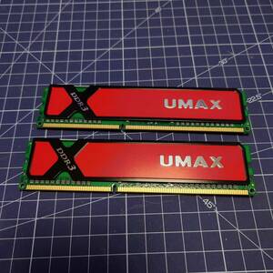 UMAX デスクトップ用 PCメモリ Cetus DCDDR3-8gb-1600 4GB2枚