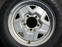 ◇ブリヂストン DM-V2 175/80R16 91Ｑ ジムニー 16ｘ5Ｊ 5H 139.7 +22 鉄ホイール付き4本セット　1シーズン使用のバリ溝！◇_画像5