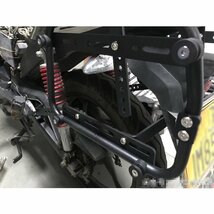 バイク用 サイドボックス 汎用 取り付けステー 左右セット ルミ製 パーツ サイドキャリアサポートセット アクセサリー 簡単脱着 ツーリング_画像4