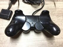 ★動作良品即決★PS2 SONY純正品 コントローラー デュアルショック2 ブラックE_画像2