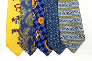 999円～ ジャンニヴェルサーチ GIANNI VERSACE メデューサ柄 ペイズリー メンズ ブランド ネクタイ 5点 セット まとめ売り 大量 卸 ts8494