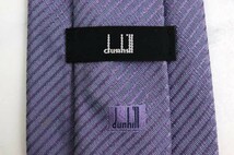 ダンヒル シルク ライン柄 ストライプ柄 ブランド ネクタイ メンズ パープル dunhill_画像4