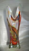 ガラス 花瓶 高さ約４５センチ　ハンドメイド　日本国内製造製品_画像5