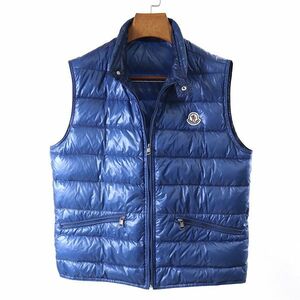 3-DJ014 [красота] Moncler Moncler Gui Down Best Blue 3 Men