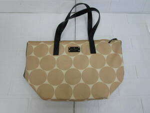 Y.23K16　SY　☆　kate spade NEW YORK ケイト・スペードニューヨーク トートバッグ レディース ベージュ USED　☆