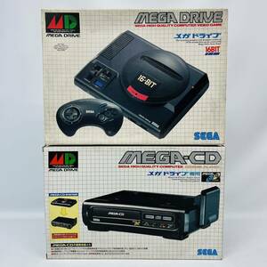 ☆1円〜☆ SEGA セガ MD MEGA DRIVE メガドライブ MEGA-CD メガCD 本体 説明書 箱付き セット メガドラ メガドラタワー HAA-2910 HAA-2510