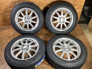 【送料無料】ダンロップ ウインターマックス WM02 175/65R15 84Q 2023年製 社外アルミ付(RC-10)5.5J 4/100+43 新品1台分 コンパクトカー