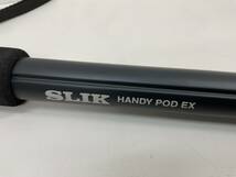 (管21493)【SLIK/スリック】一脚 HANDY POD EX 自由雲台 SBH-100 付 難有 中古現状品 _画像2