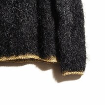 M0743P　▼tricot COMME des GARCONS トリコ コムデギャルソン▼　19AW モックネック シャギーニット ブラック ゴール 秋冬 rb mks_画像2