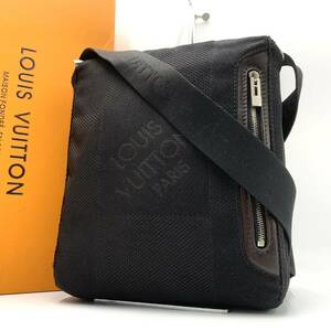 1円●極美品●LOUIS VUITTON ルイヴィトン シタダン ダミエジェアン ショルダーバッグ ボディバッグ ブラック 斜め掛け メンズ レディース