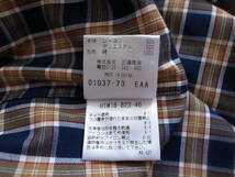 マッキントッシュ タータンチェック バンドカラーシャツ　バッキンガムベア　サイズ40 _画像9