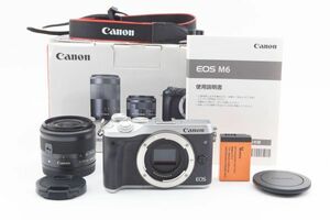 #g591★実用品★ キヤノン Canon EOS M6 15-45mm レンズセット