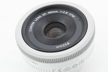 #h69★実用品★ Canon キヤノン EF 40mm F2.8 STM ホワイト_画像10