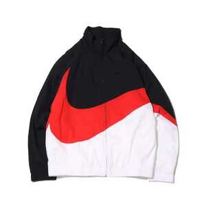 新品Lサイズ NIKE ナイキ M HBR STMT ビッグスウォッシュ ウーブン ジャケット SWOOSH WOVEN JACKET AR3133-011