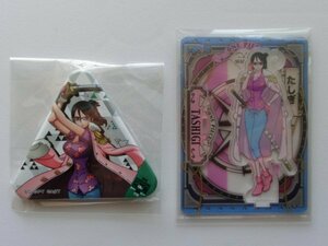 希少　東京ワンピースタワー トンガリ缶バッジキャラクターランキングver ONE PIECE＆アクリルｄｅカード　たしぎ