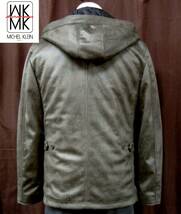 ★定価約2.5万円 MK MICHEL KLEIN homme ミッシェルクランオム 中綿ライナーブルゾン カーキ サイズ48 メンズL相当★_画像2