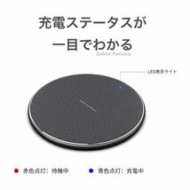 フルセット Red ワイヤレス充電器 ACアダプター 充電 ワイヤレス スマホ Android Galaxy Xperia iPhone14 iPhone13 iPhone12 iPhone11_画像5