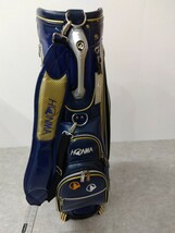 HONMA GOLF 本間ゴルフ CB-1728キャディバッグ 9型 3.8kg 5分割 47インチ対応 ブルー ネームタグ付き 本間ゴルフキャディバッグ_画像3