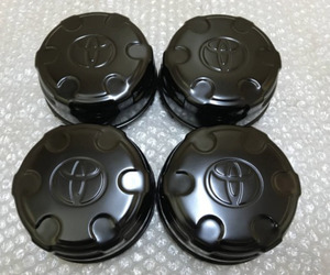 ★廃盤品★トヨタ 純正 新品 FJクルーザー ブラック ホイルセンターキャップ 4個セット FJ Cruiser Black Foil Center Cap Set of 4