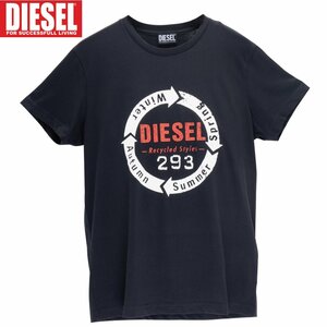 XL/新品 DIESEL ディーゼル ロゴ Tシャツ DIEGO-C1 メンズ レディース ブランド カットソー 黒