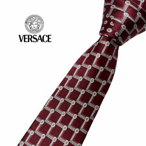 VERSACE ネクタイ グレカ模様 メドゥーサ柄 花柄 ヴェルサーチ USED 中古 m437