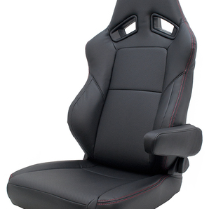 ☆JADE レカロ用シートカバー＆アームレストカバー RECARO SR-7F[ブラック×レッドステッチ]2017年以降☆の画像1