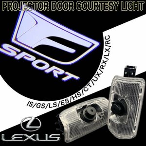 ☆F-SPORT☆汎用高輝度ドアプロジェクターカーテシライト4個/LEXUS IS350 IS300h IS300 ES300h UX250h UX200 LX570 CT200h RC350 RC300 RX