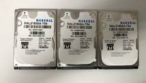  新品同様 MARSHAL HDD 160GBx3枚セット「使用時間-0時間」 2.5インチ [9mm] SATA 160 GB 5400 RPM ハードディスク-._画像1