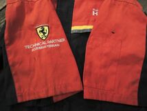 昭和シェル石油 Shell HELIX フェラーリ 半袖つなぎ LLサイズ Ferrari TECHINICAL PARTNER コラボ 非売品 オールインワン_画像6