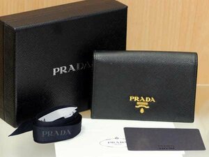 PRADA カードケース 厚手ケース / 牛革 黒 名刺入れ クレカ入れ