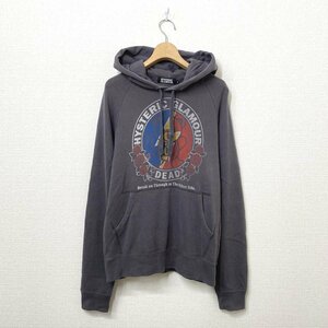 HYSTERIC GLAMOUR ヒステリックグラマー ファックベア スウェットパーカー S チャコールグレー プルオーバーパーカー フード