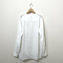 SUNSEA サンシー Exploration Shirt ノーカラーシャツ 3 ホワイト 白 長袖シャツ_画像2