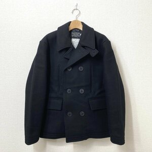 DELUXE CLOTHING デラックス ショート Pコート XL ブラック 黒 ピーコート 中綿 メルトン