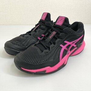 【26cm】asics アシックス COURT FF 3 コート FF 3 オールコート テニスシューズ ブラック ピンク 黒 スニーカー