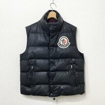 ジュンヤマン コムデギャルソン × MONCLER コーティング ダウンベスト M ブラック 黒 モンクレール JUNYA WATANABE COMME des GARCONS MAN_画像1